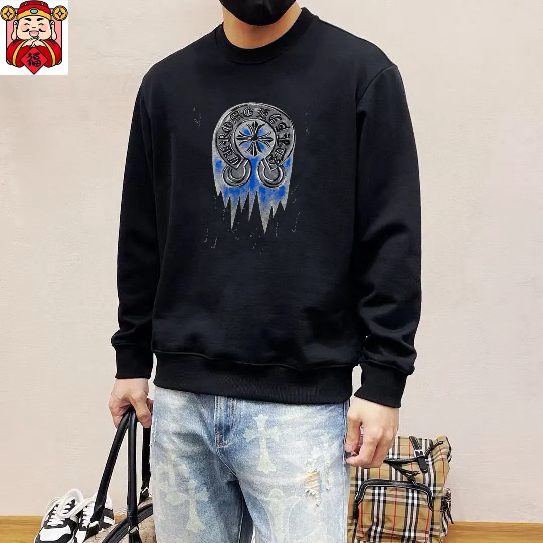 🅿️220 brand [ChampionHearts] (good news for fat people) 2025ss autumn latest long-sleeved round-neck sweatshirt, available simultaneously on the official website. Refreshing and breathable. Made of top Tencel Roman. Comfortable and soft. 3D three-dimensional clarity. Super fashion sense. Great gift for personal use. Size: M-5XL (can wear up to 220 pounds)
